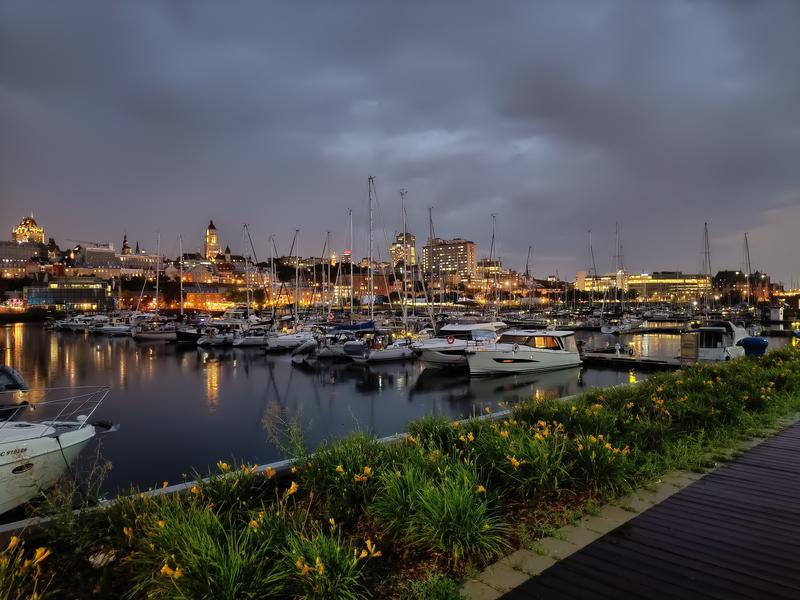 marina in the evening